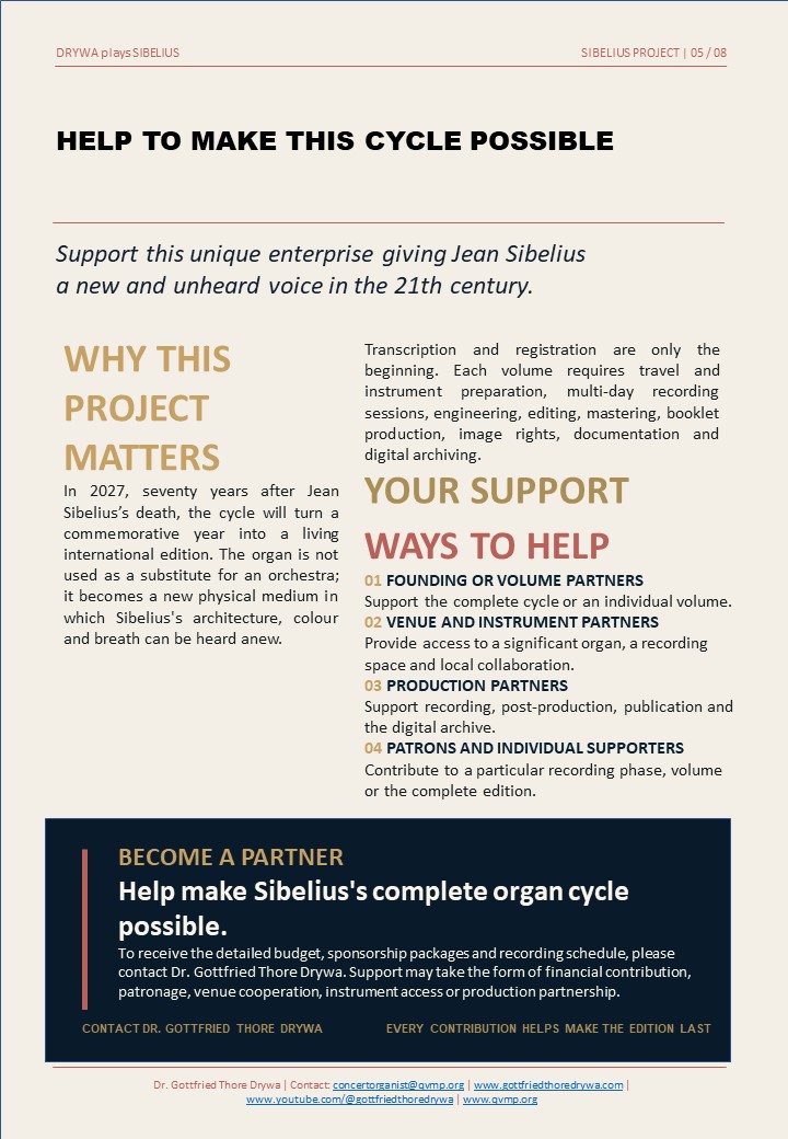 Page du projet Sibelius : aidez à rendre ce cycle possible